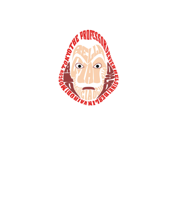 money heist logo names model negru pe tricou