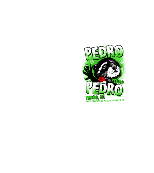 Pedro pedro christmas model galben neon pe tricou