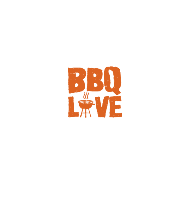 BBQ LOVE model negru pe tricou