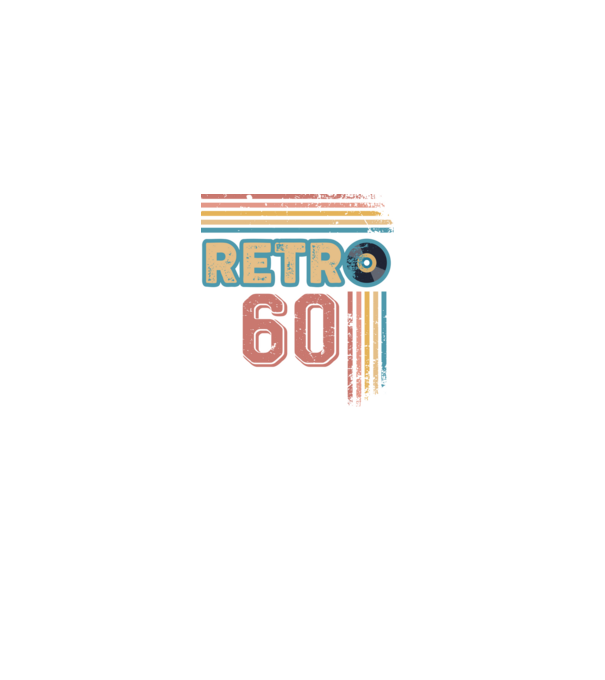 Retro 60 Birthday model alb pe tricou