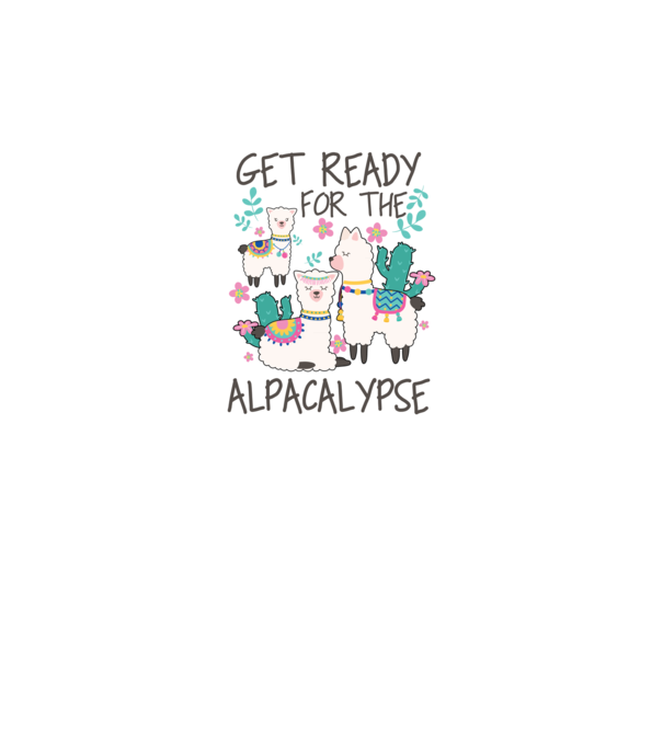 Get ready for the alpacalypse model negru pe tricou