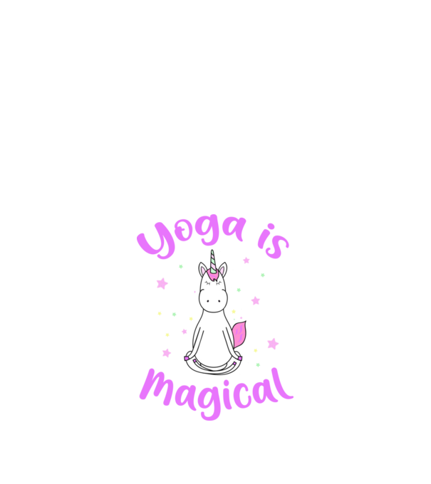 yoga is magical model negru pe tricou