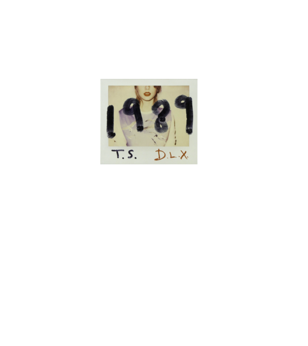 Taylor Swift polaroid model roz deschis pe tricou