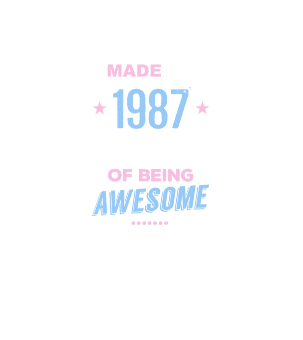 Made in - 1987 model gri închis pe tricou