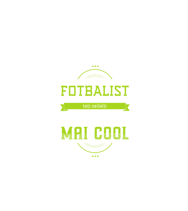 sunt fotbalist, la fel ca toți ceilalți, dar mult mai cool model negru pe tricou