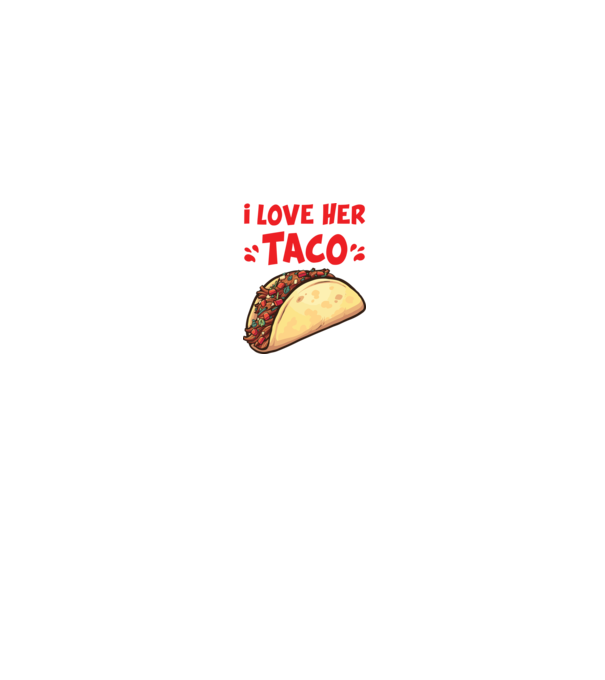 Couple TACO model alb/roșu pe tricou
