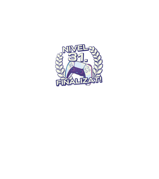 Nivel 31 finalizat! model negru pe tricou