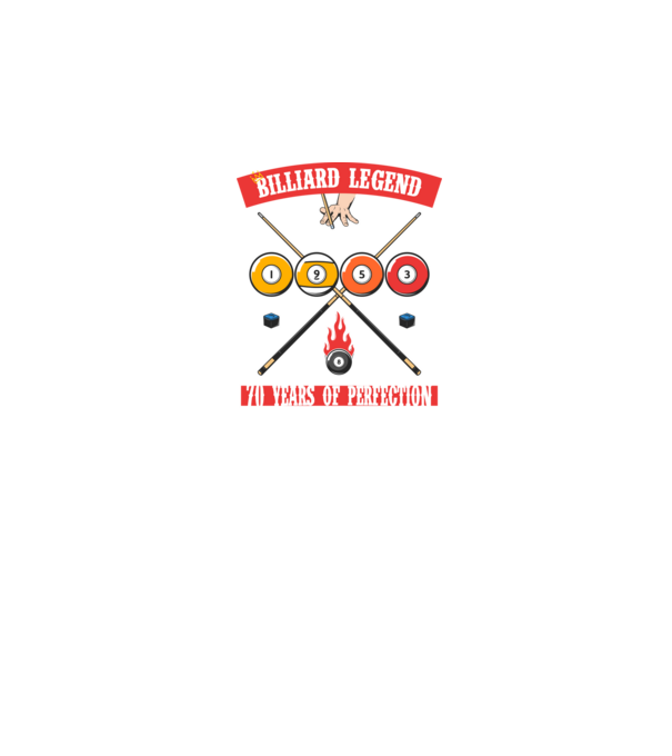 Billiard legend born in 1953 model negru pe tricou