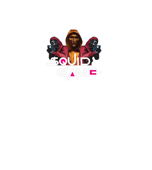 squid game poster model negru pe tricou
