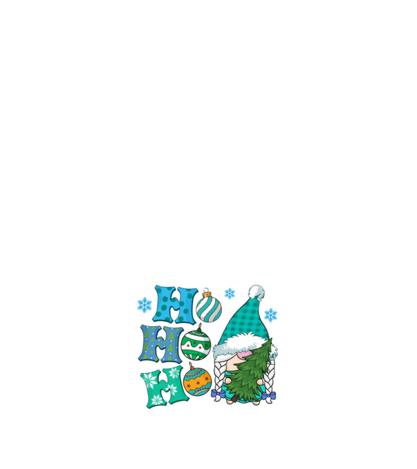 Ho-ho-ho gnome model albastru închis pe tricou