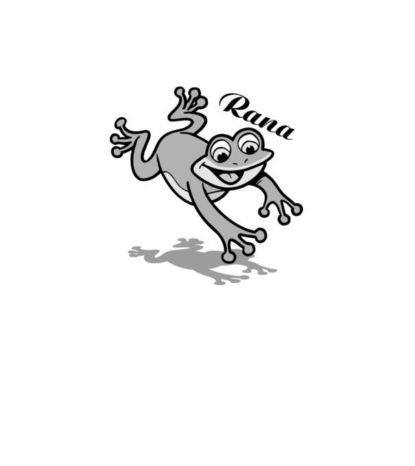 Frog model alb pe tricou