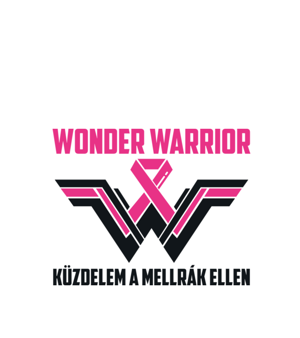 WONDER WARRIOR model alb pe tricou