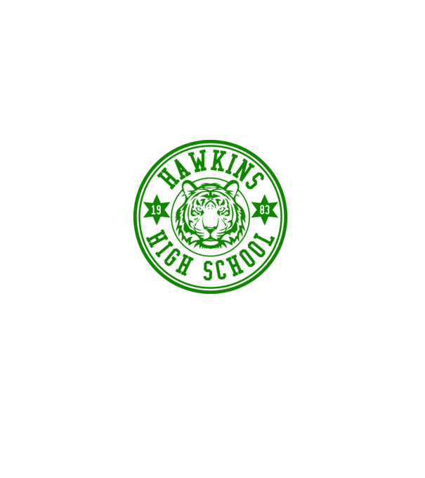 hawkins high school model alb pe tricou