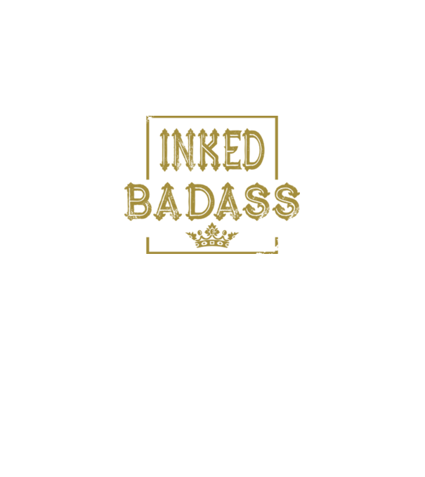 Inked Badass model negru pe tricou