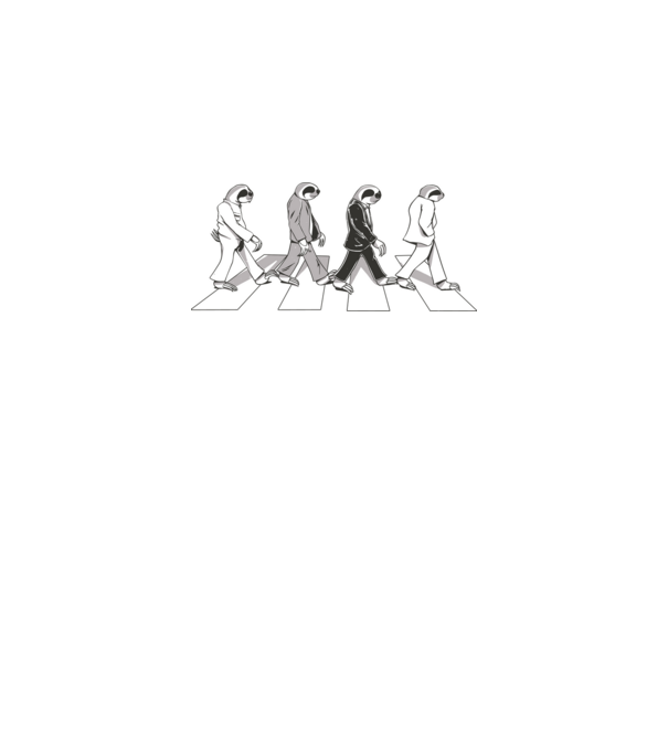 Beatles model negru pe tricou