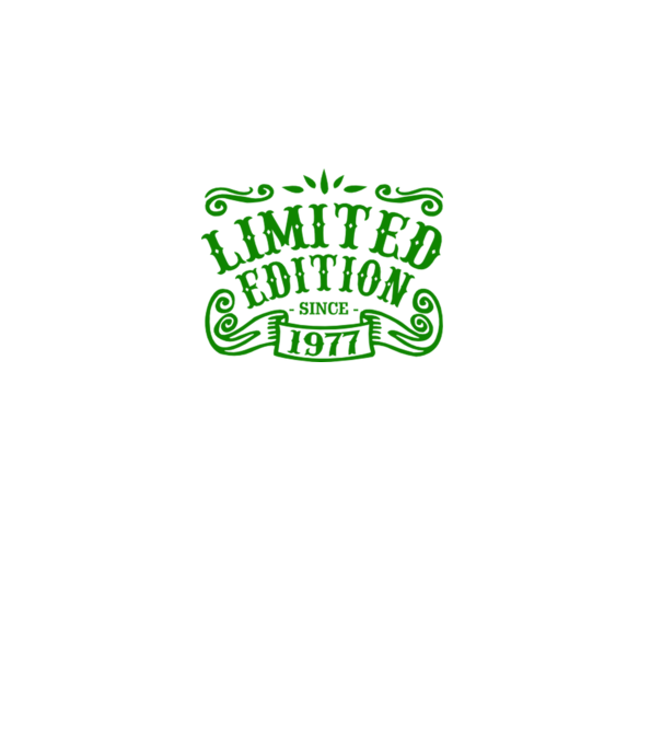Limited edition 1977 model galben pe tricou