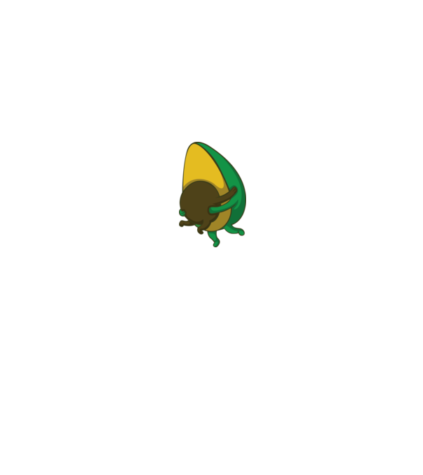 Avocado model alb/roșu pe tricou