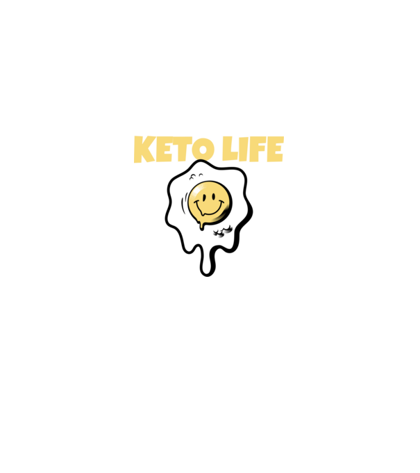 HAPPY KETO LIFE model negru pe tricou
