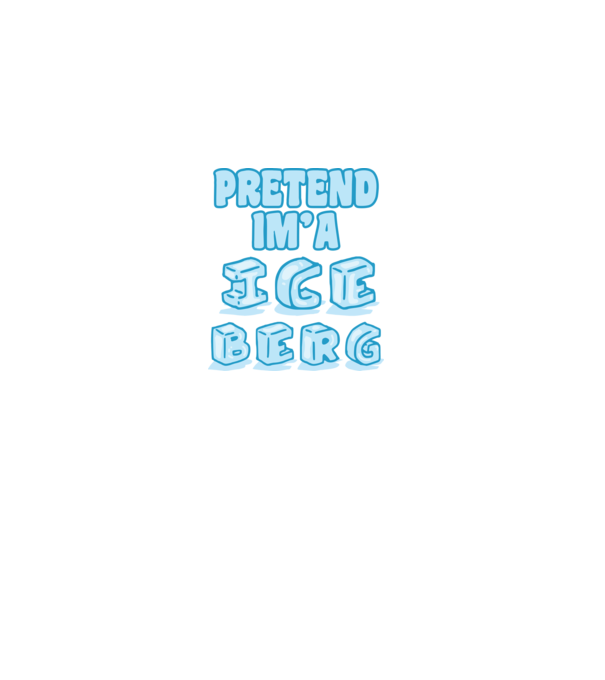 Iceberg carnaval model alb pe tricou