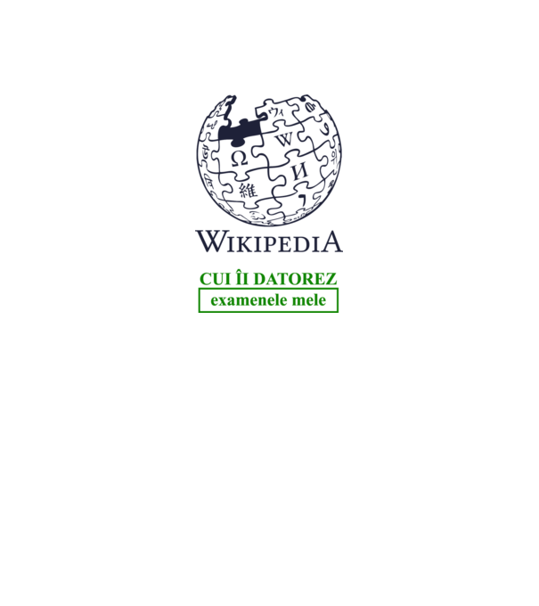 Wikipedia: cui îi datorez examenele mele model alb pe tricou