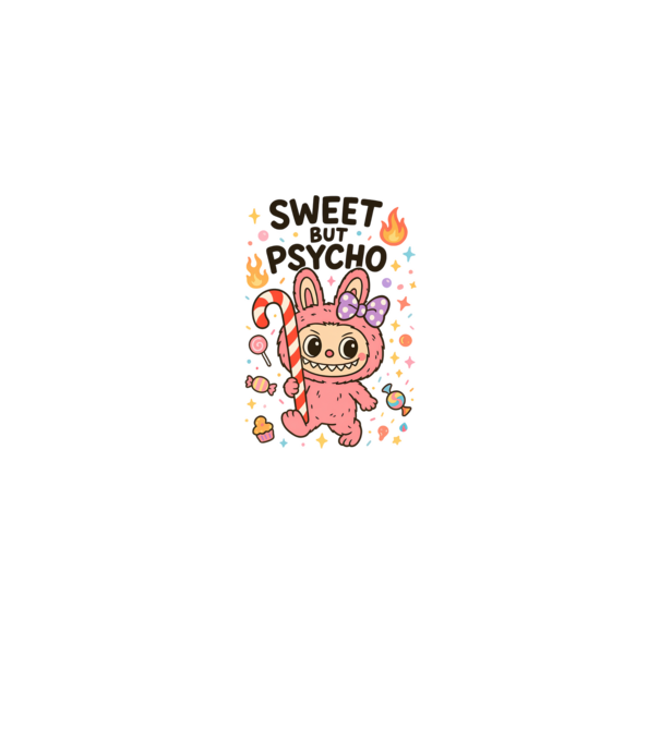 Sweet but psycho model alb/roșu pe tricou