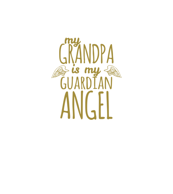 My grandpa is my guardian angel model verde neon pe tricou