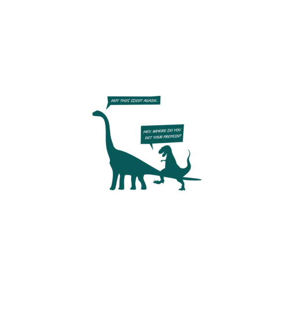 idiot dinosaur vegan model roșu pe tricou