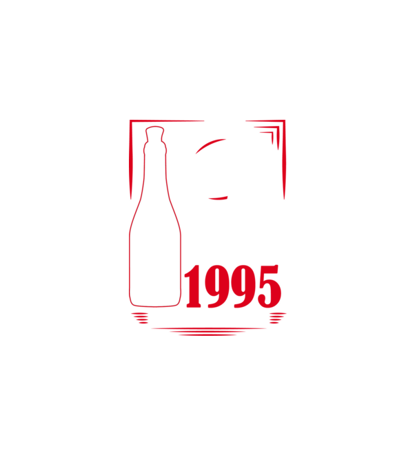 Un Vin Bun 1995 - Negru model negru pe tricou