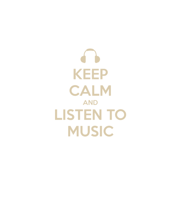 keep calm and listen to music model negru pe tricou