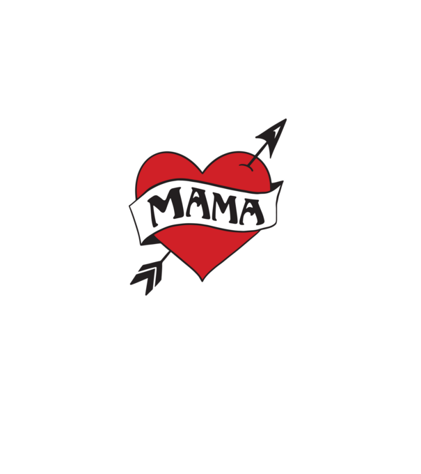 mama model alb pe tricou
