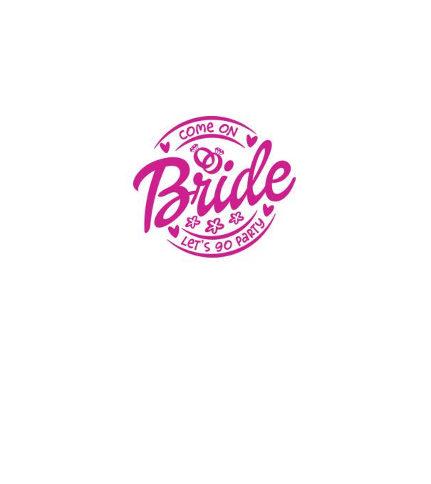 Bride Barbie lets go party model alb pe tricou