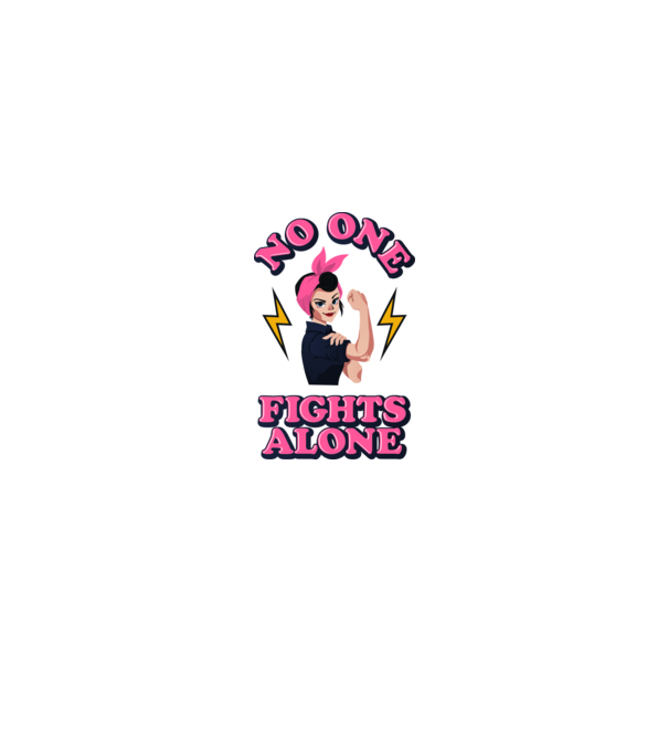 No one fights alone pinup model alb pe tricou
