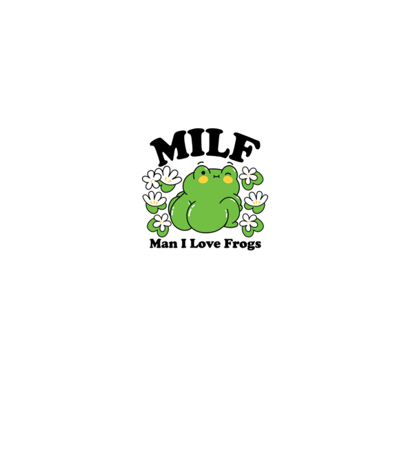 MILF man i love frogs model roz pe tricou