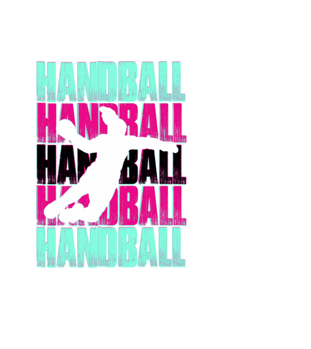 handball model negru pe tricou
