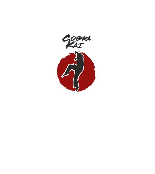 cobra kai larusso model alb pe tricou