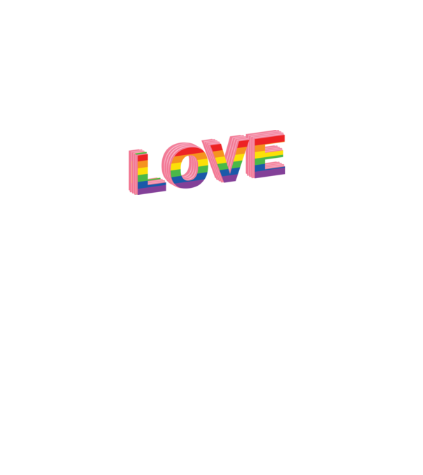 Love pride model alb pe tricou