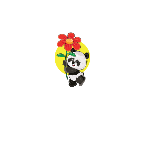 Dragoste panda model turcoaz pe tricou