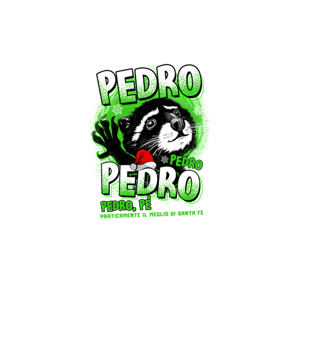 Pedro pedro christmas model negru pe tricou