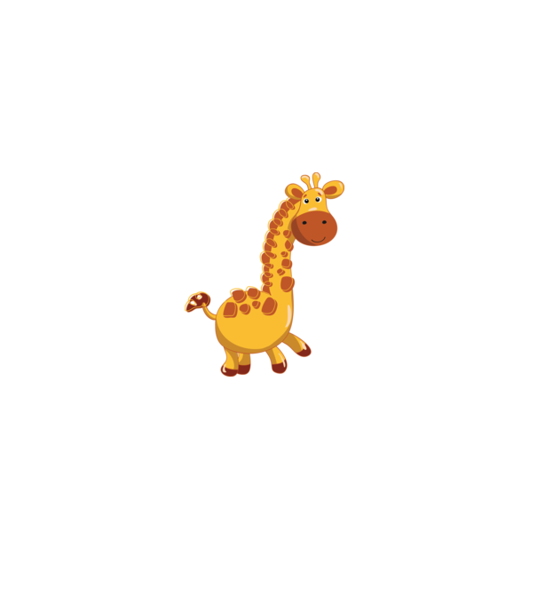 Cute giraffe model negru pe tricou