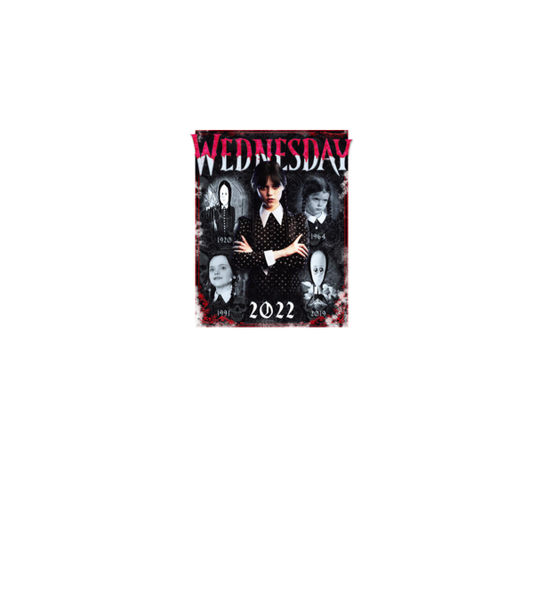 WEDNESDAY multi all time model negru pe tricou