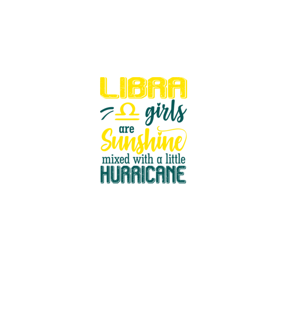 Sunshine with Hurricane LIBRA model negru pe tricou
