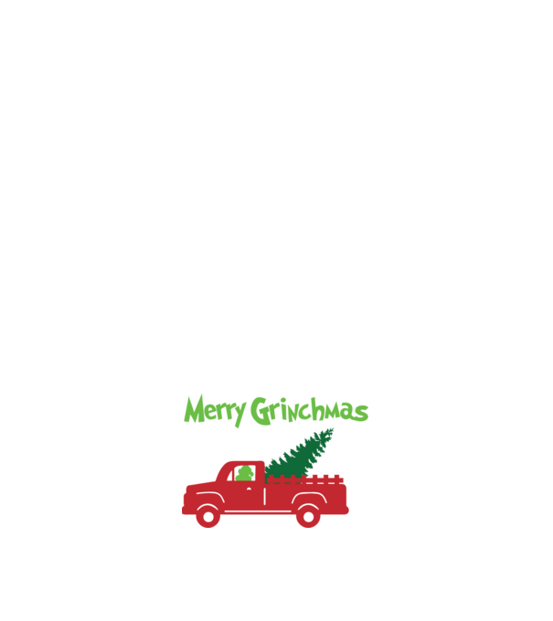 Grinchmas truck model albastru închis pe tricou