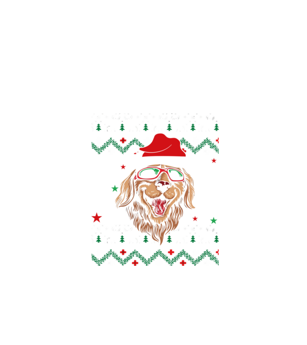 Ugly sweater dog model negru pe tricou