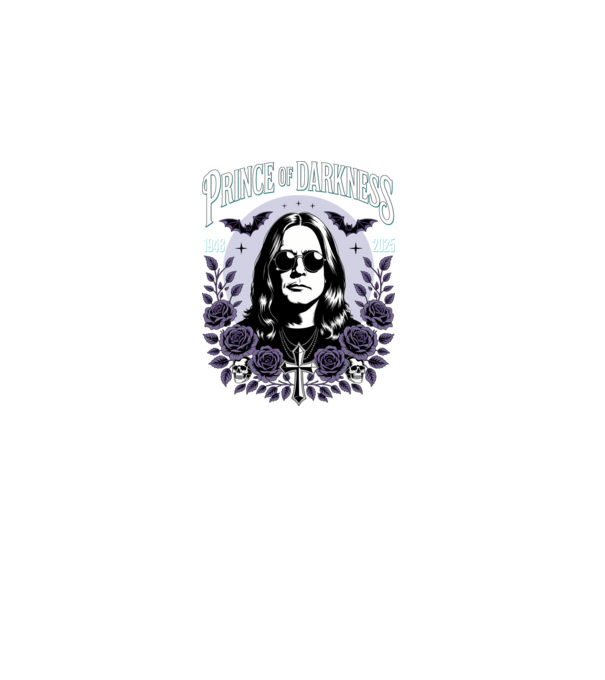 Prince of Darkness model negru pe tricou