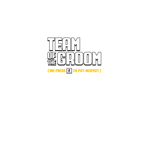 Team of the Groom model negru pe tricou