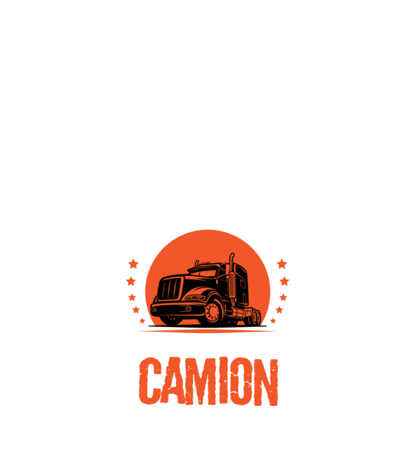 Bărbatul adevărat conduce un camion model negru pe tricou