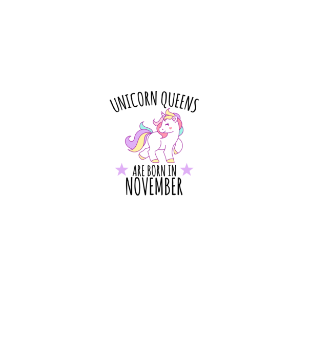 Unicorn Queens are born in - November model gri pe tricou