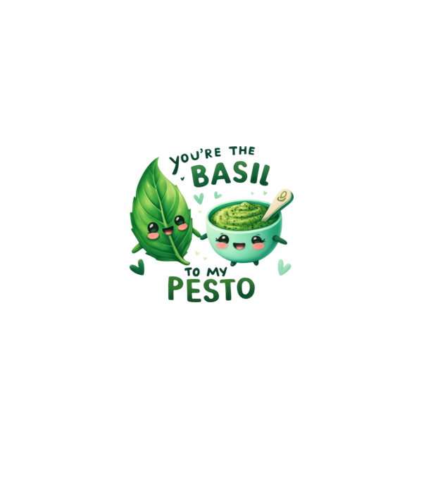 Basil to my Pesto model albastru deschis pe tricou