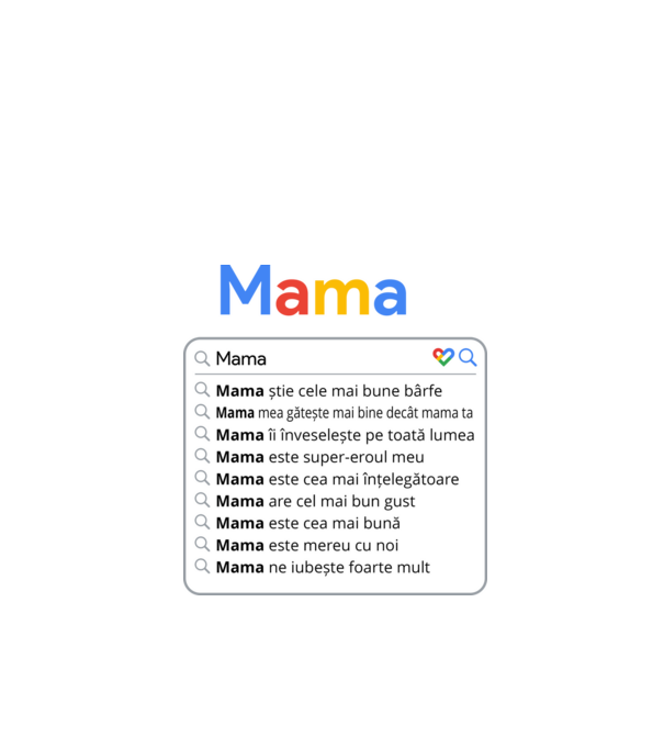 căutare Google Mama model negru pe tricou