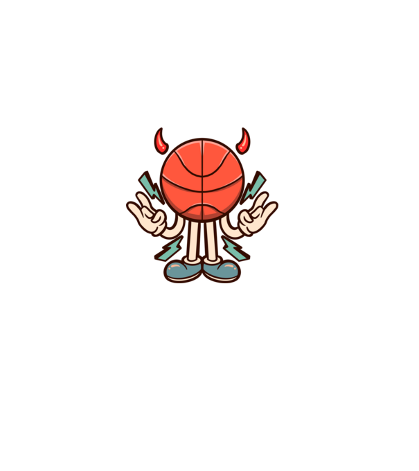 Evil basketball model negru pe tricou